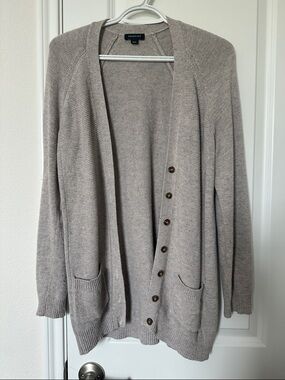Smart Set Oatmeal Relaxed Fit Cardigan